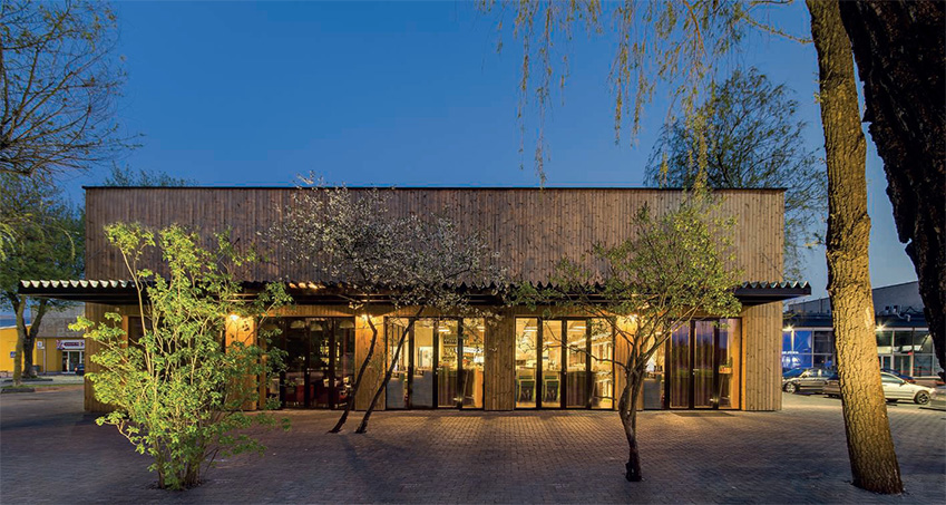 نمای ساختمان با استفاده از ترموود